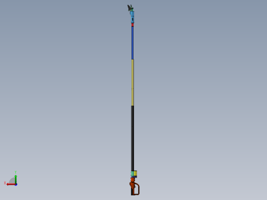 电动摘果器高枝剪（含视频仿真动画）后视缩略图