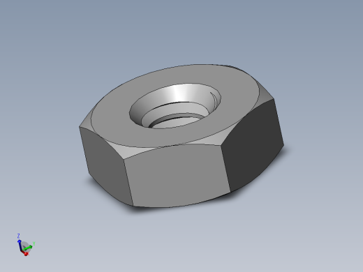 DIN 934 螺母-M2 Nut.SLDPRT