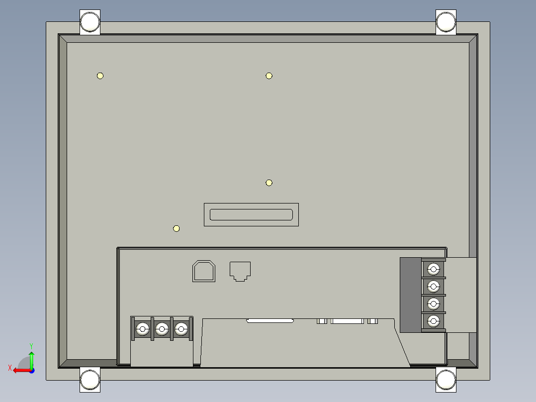 基恩士VT3-V7_kc图纸模型后视图