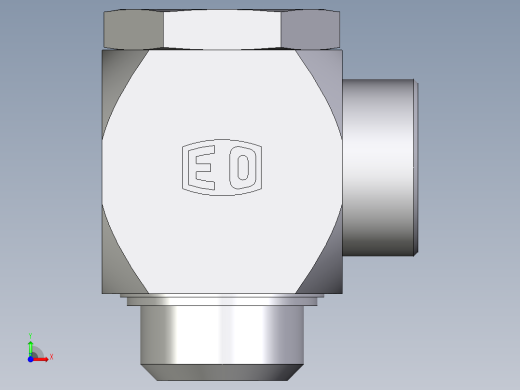 卡套式工业通用硬管接头EO_High_pressure_banjo_elbow_WH38SMKDSOMDCF前视缩略图