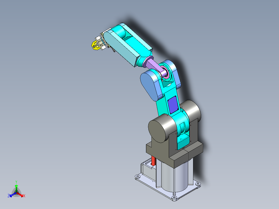 曲轴旋转搬运机械手设计含三维图＋二维图+说明书