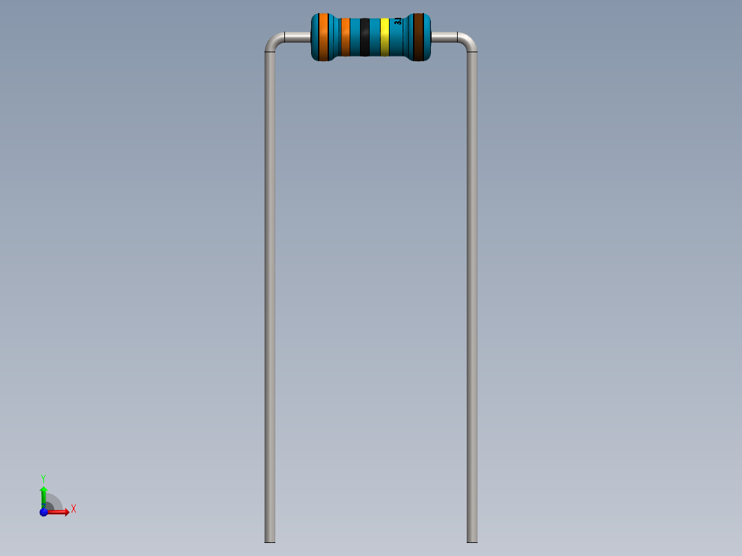 电容器 二极管 电阻器-Resistor 3.3M Ohm Blue前视图