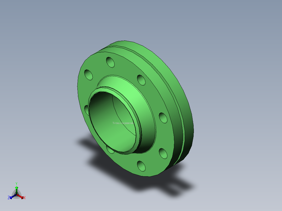 法兰 (15)正等轴测图