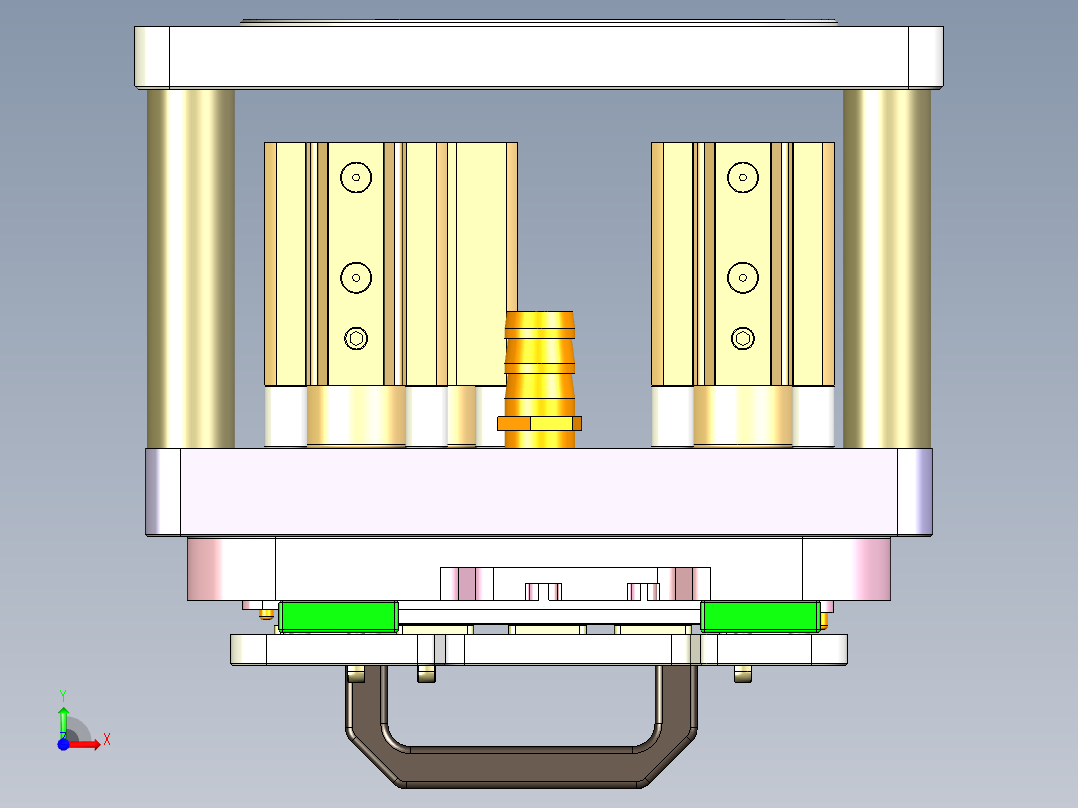 R3-笔记本CNC工装夹具三维模型CNC6-1228前视图