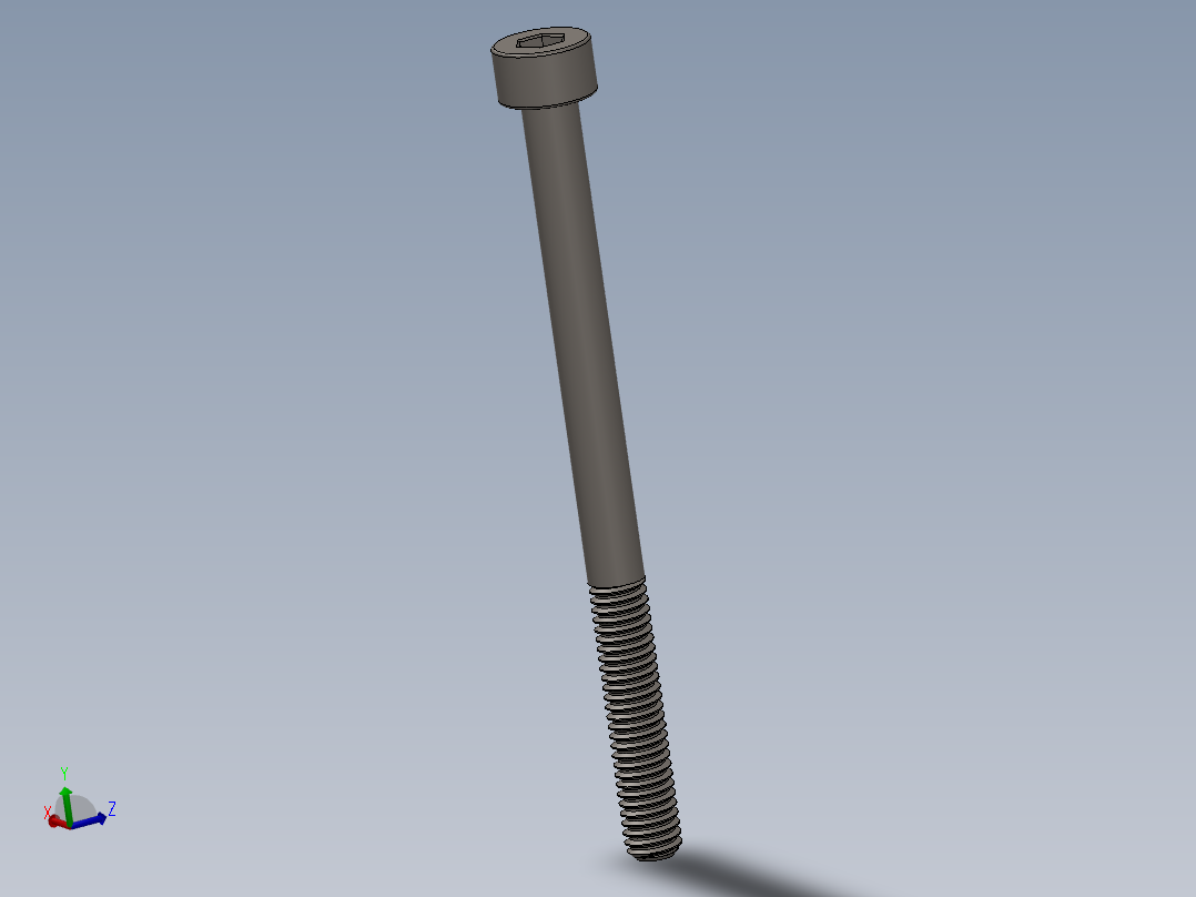 Screw_DIN_912_M4x55_A2.SLDPRT公制内六角螺钉