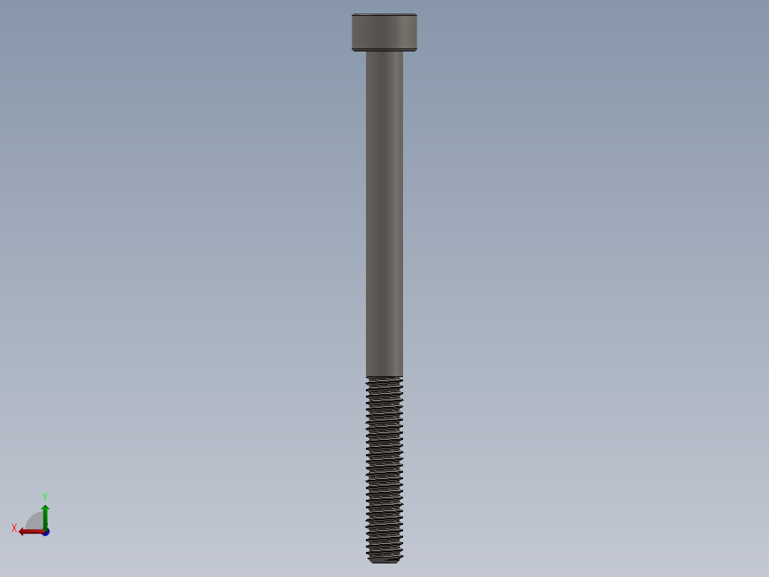 Screw_DIN_912_M4x55_A2.SLDPRT公制内六角螺钉后视图