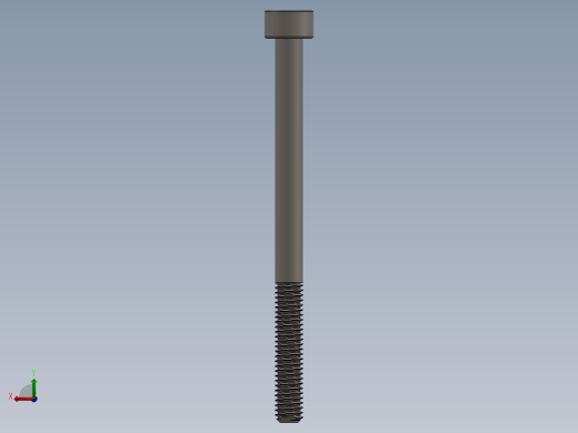 Screw_DIN_912_M4x55_A2.SLDPRT公制内六角螺钉后视缩略图