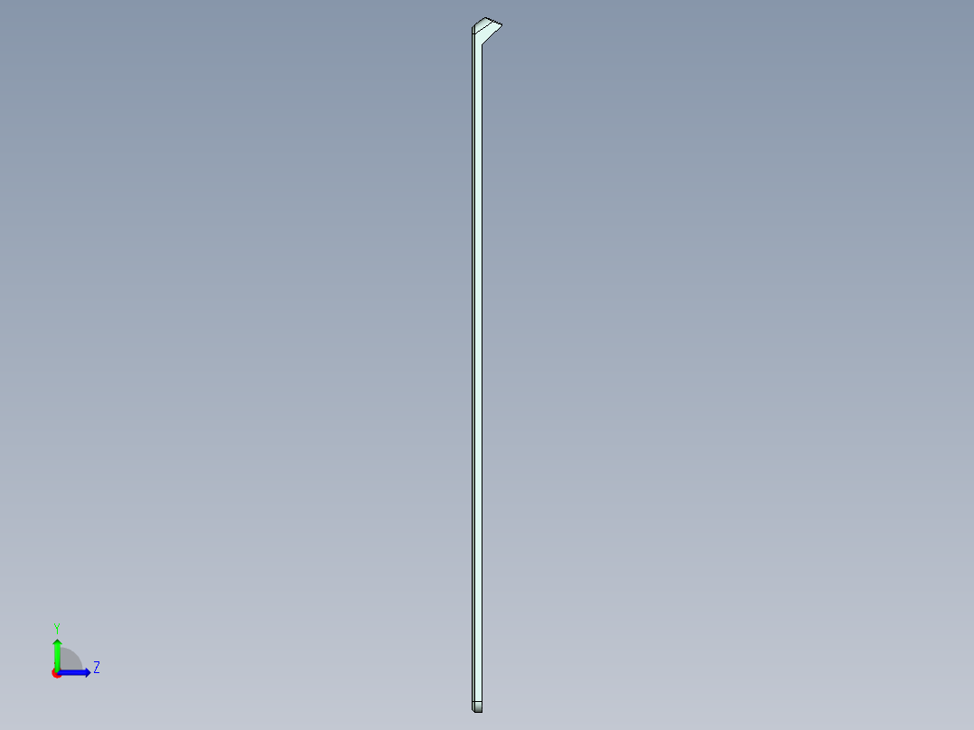 冲压薄铝板电脑外壳铣内腔避位程序模型左视图