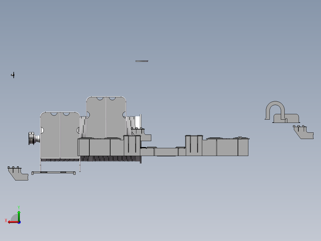 提升机构后视图