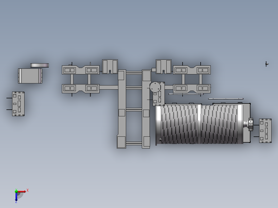 提升机构俯视图