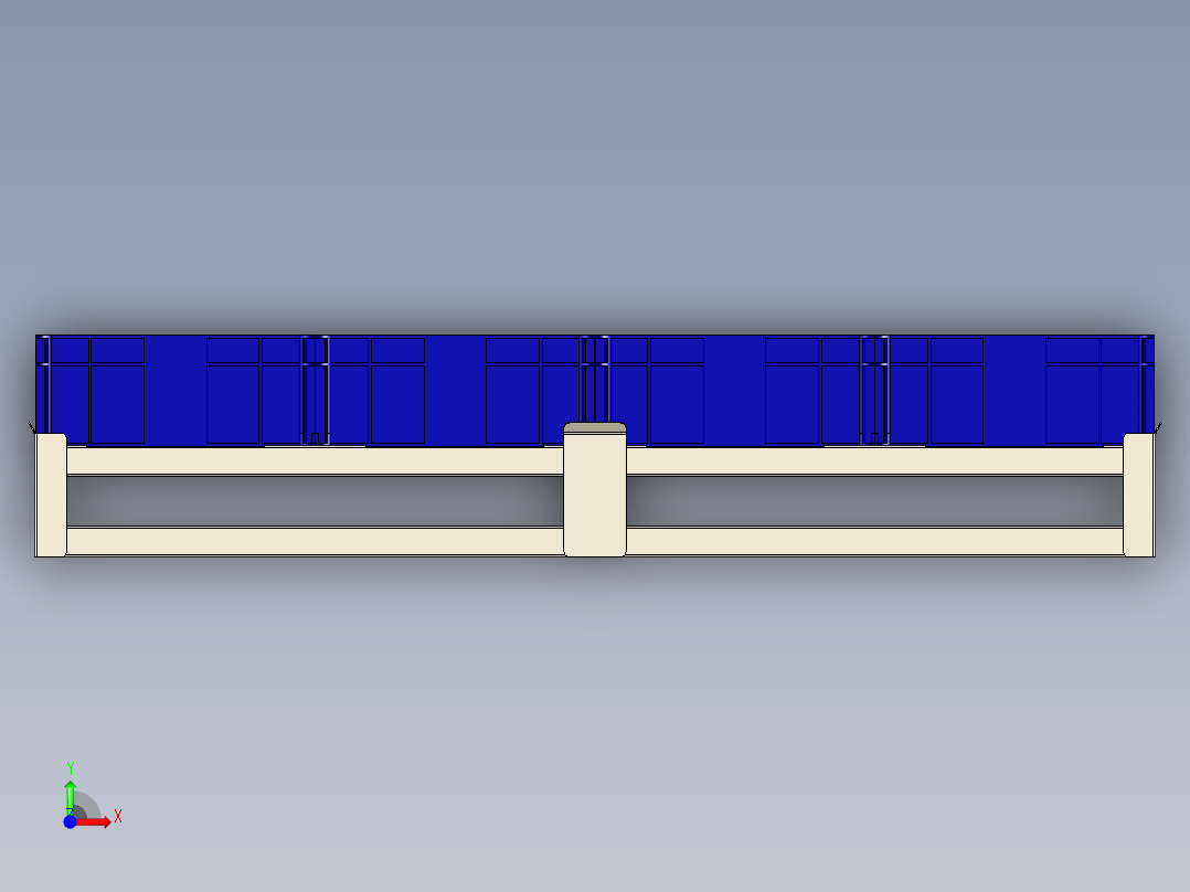 托盘输送线前视图