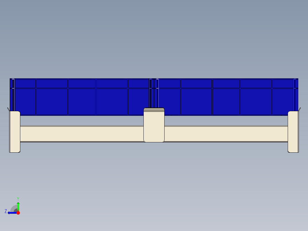 托盘输送线右视图