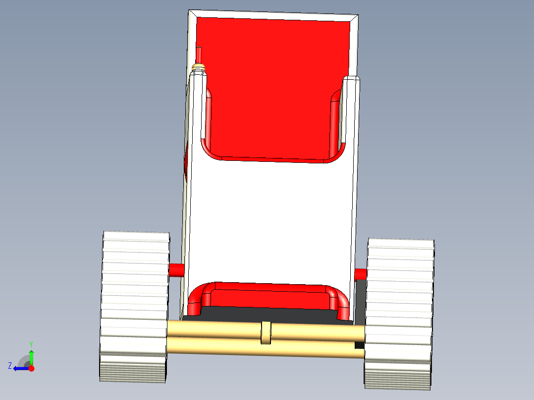 B3003406-履带轮椅右视图