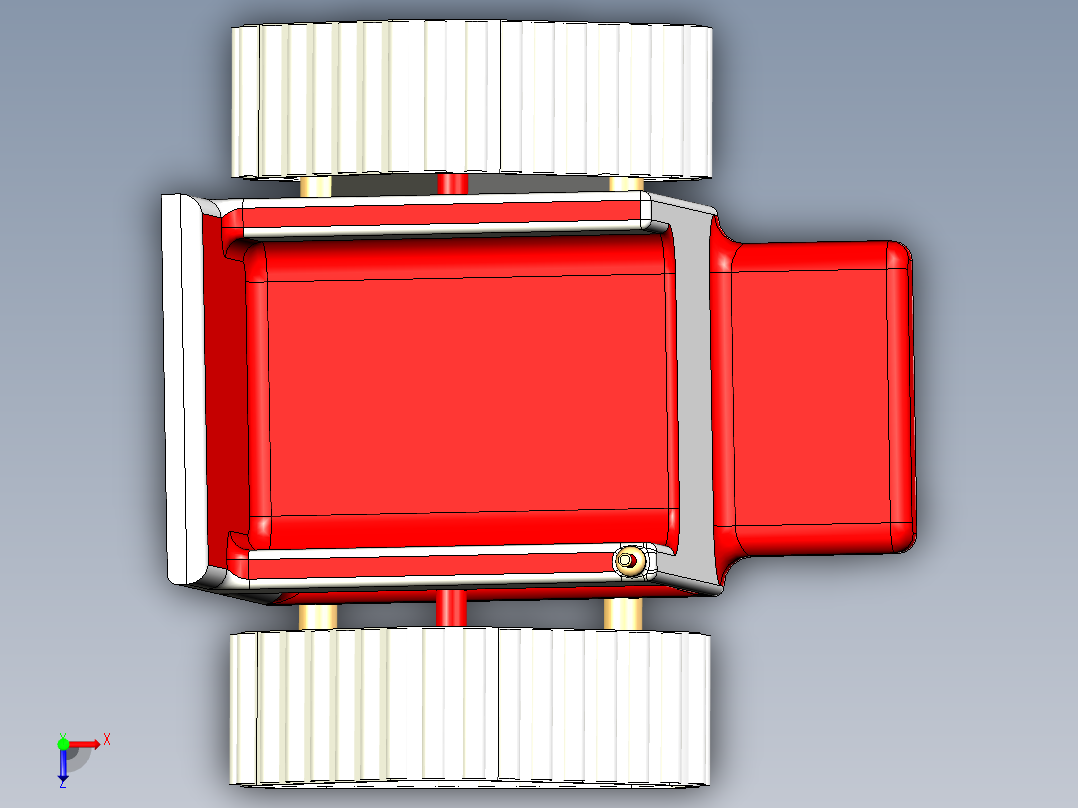 B3003406-履带轮椅俯视图