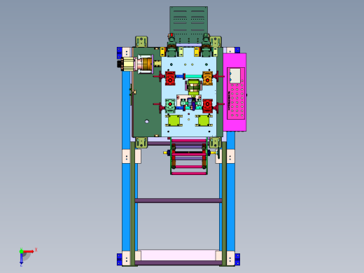 机柜加工用便于上料的校平机俯视缩略图