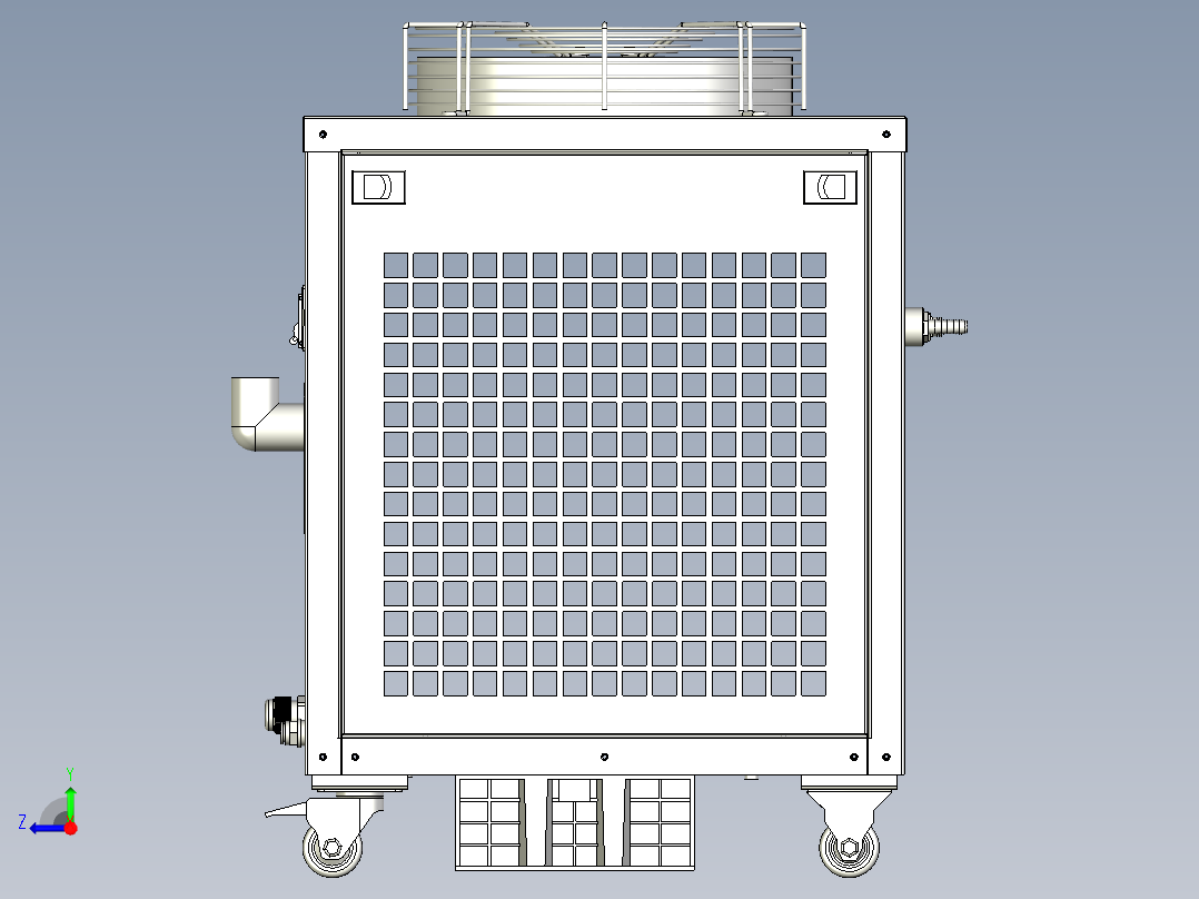 激光冷水机模型右视图