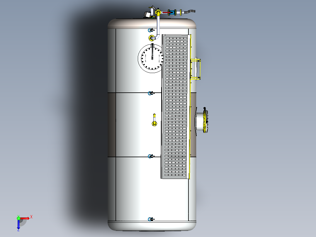 压力容积、35000L石油储罐俯视图