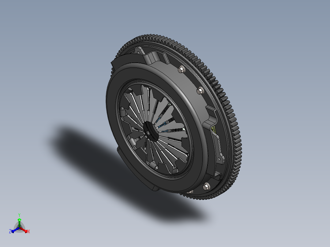 离合器正等轴测图
