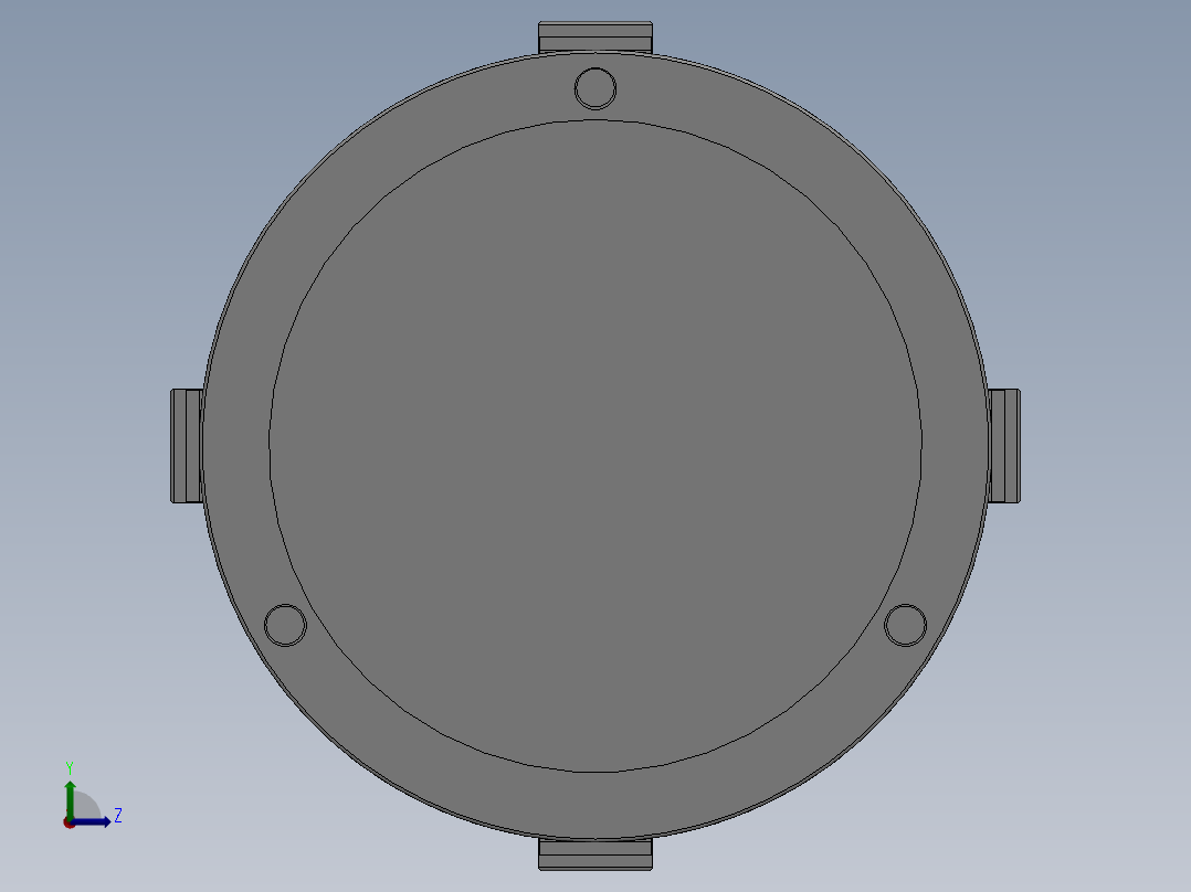 四爪_气动卡盘后视图