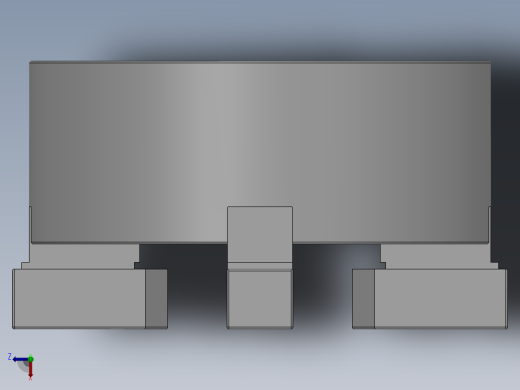 四爪_气动卡盘俯视缩略图