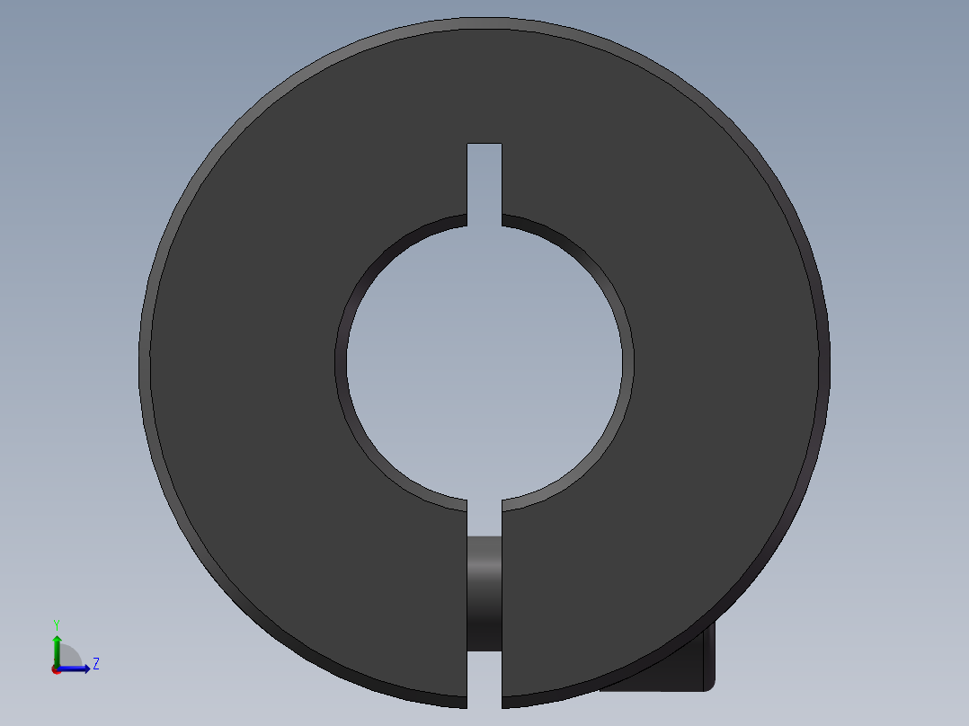 开口型固定环PSCS12-12左视图