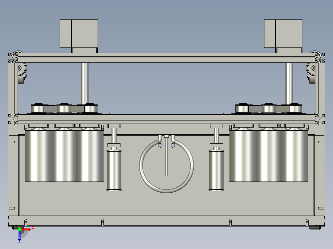 恒温水槽总装配俯视图