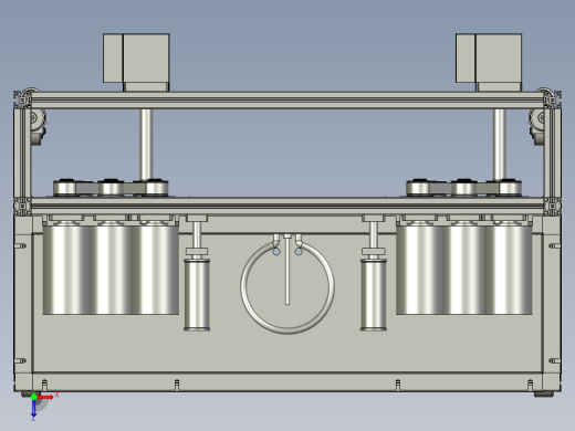 恒温水槽总装配俯视缩略图