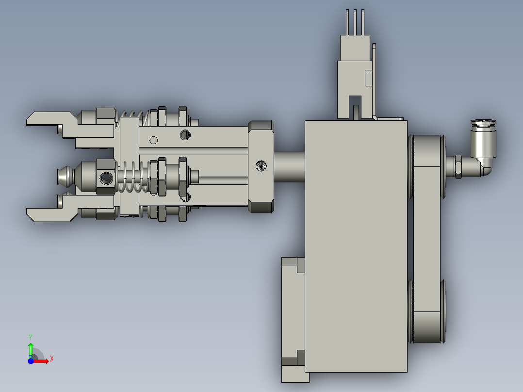 上下机械手前视图