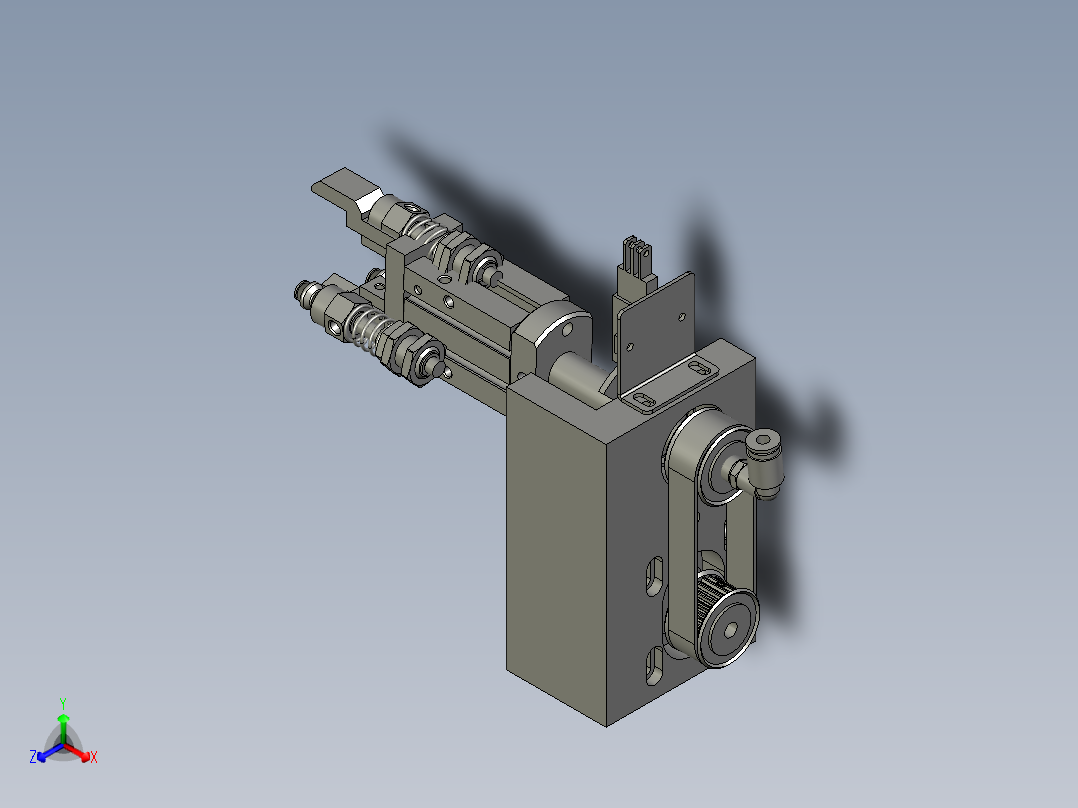 上下机械手正等轴测图