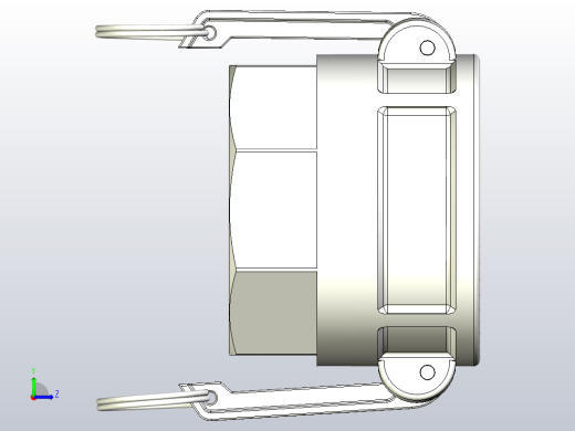 快速接头KAMLOK 633 D连接器-内螺纹3英寸NPT左视缩略图