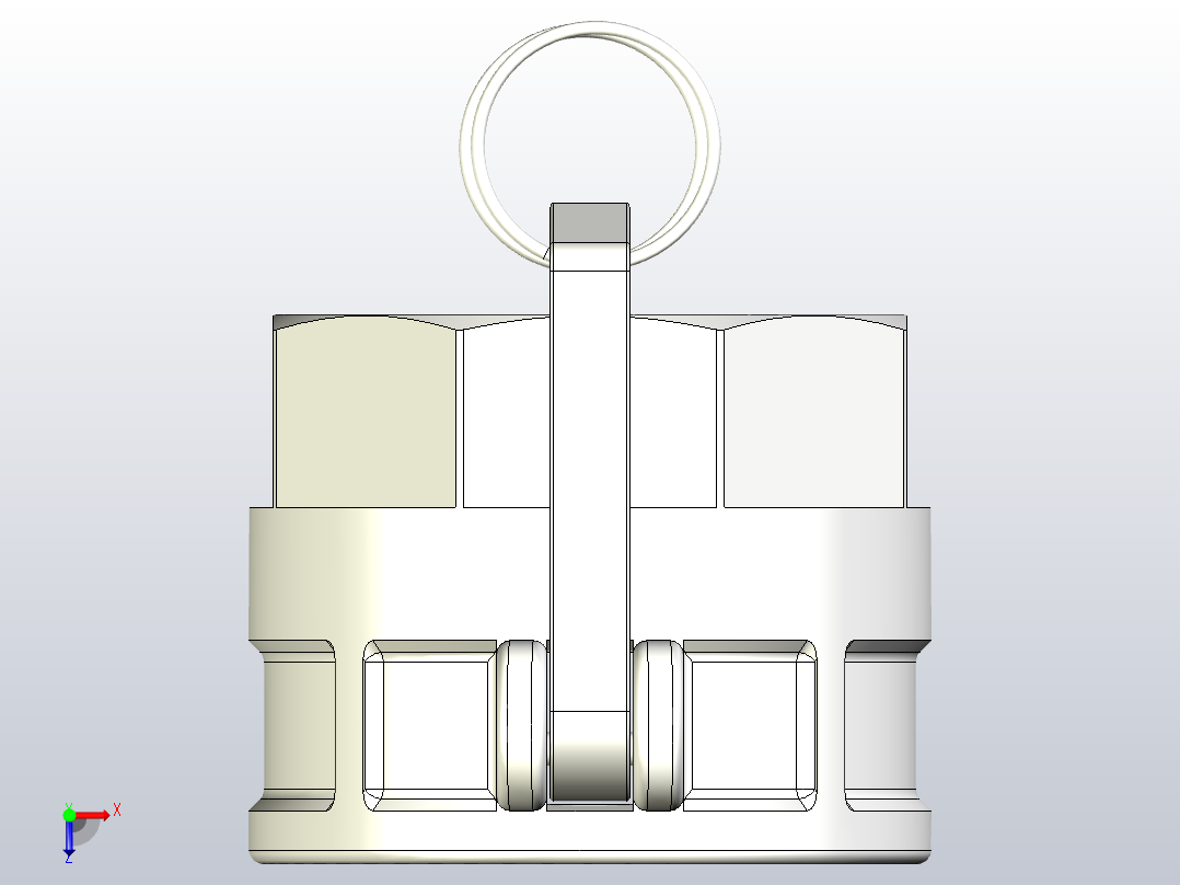 快速接头KAMLOK 633 D连接器-内螺纹3英寸NPT俯视图