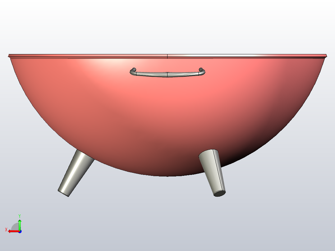 便携式烤架后视图
