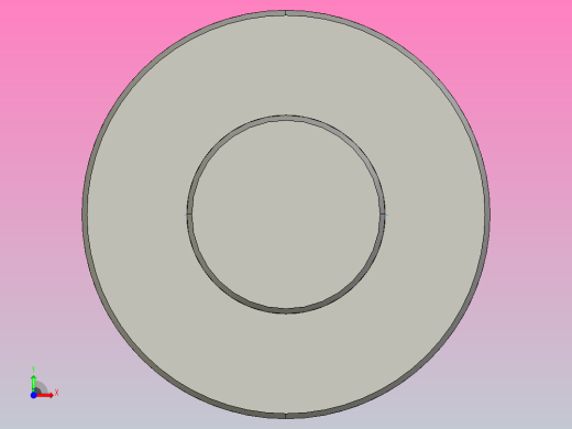 FFZL4006-3滚珠丝杆3D模型前视缩略图