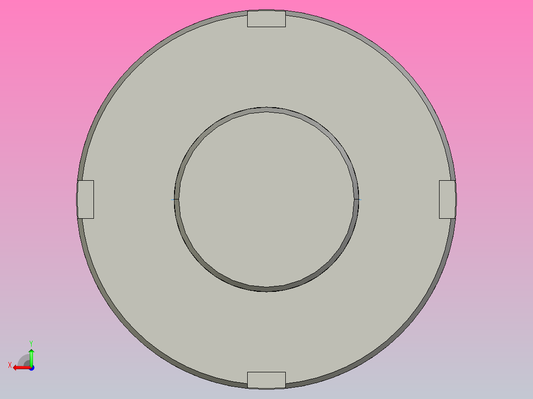 FFZL4006-3滚珠丝杆3D模型后视图