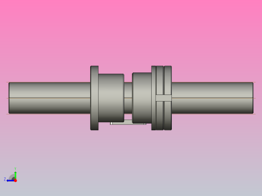 FFZL4006-3滚珠丝杆3D模型右视缩略图