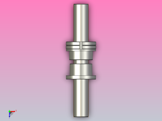 FFZL4006-3滚珠丝杆3D模型俯视缩略图