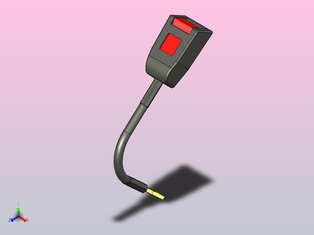 安全带部件正等轴测图