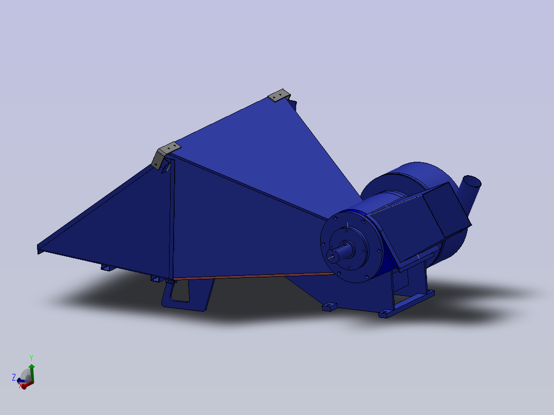 旧款木屑粉碎机主视图