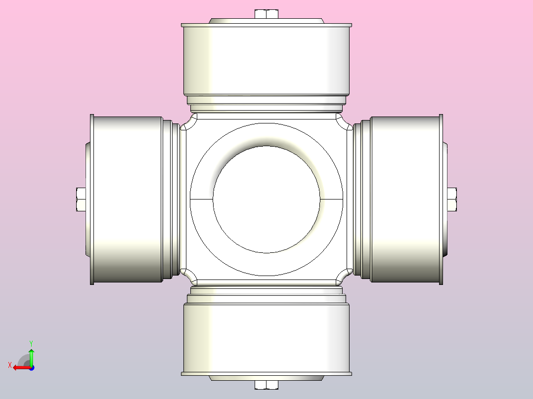 SWC型万向联轴器的十字轴总成[SWC160]后视图