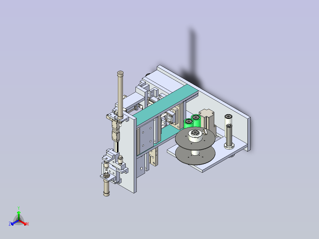 薄膜冲切机主视图