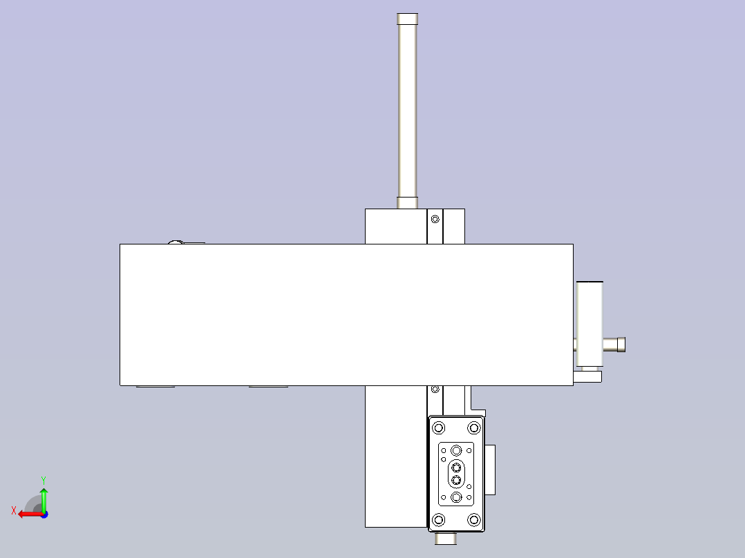 薄膜冲切机后视图