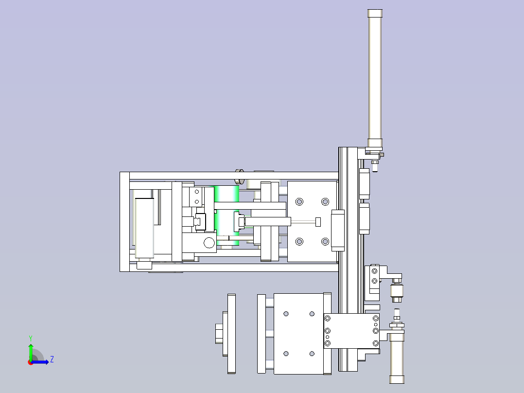 薄膜冲切机左视图