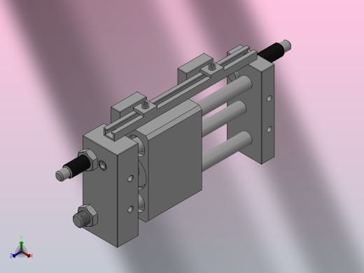 磁偶式无杆气缸HCY1L系列[HCY1L6H50BF7BA]正等轴测缩略图
