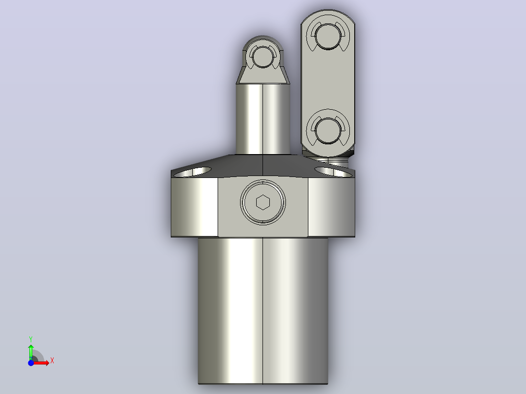 HTMA1600-1CR油压单动杠杆式夹紧器前视图
