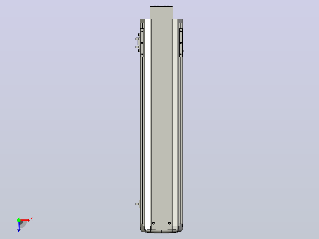 SYS13-500-BM-200W滚珠花健、支撑座、滚珠丝杠、交叉导轨、直线模组俯视图
