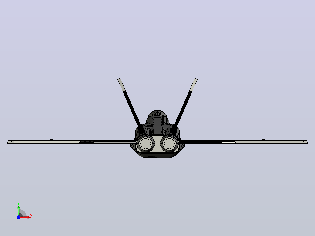 FA-18超级大黄蜂前视图