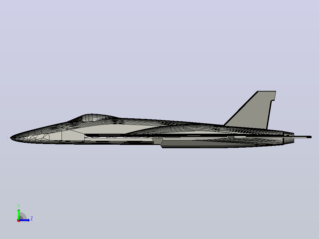 FA-18超级大黄蜂左视图