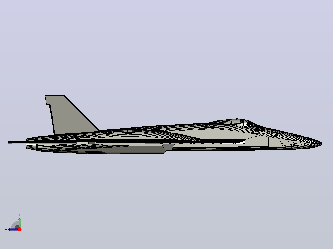 FA-18超级大黄蜂右视图