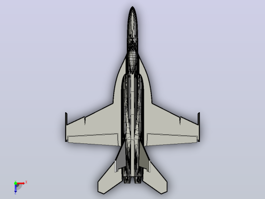 FA-18超级大黄蜂俯视缩略图