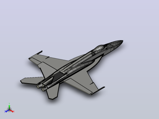 FA-18超级大黄蜂正等轴测缩略图